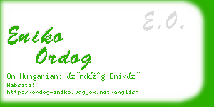 eniko ordog business card